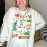 Sorry I'm All Booked Sweatshirt - Sweet Cream