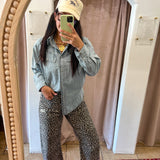 Lily Leopard Barrel Jeans