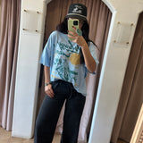 Midnight Drawstring Wide Leg Jeans