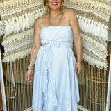 Shore Thing Midi Dress - Blue Stripe