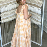 Dreamsicle Gingham Orange Tank Dress
