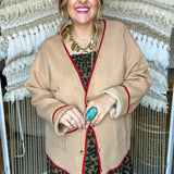 Camel Found My Cowboy Cardigan