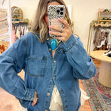 Oklahoma Muse Denim Button Up