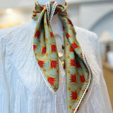 Mint Agave Crochet Scarf Bandana