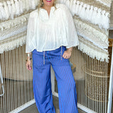 Roller Rink Striped Trousers