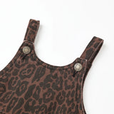 Wide Leg Overall Leopard