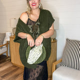 Olive You Front Tie Sweater Vest