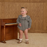 Colette Romper Black Gingham