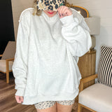 Ash Grey Reversible Mock Neck Sweatshirt