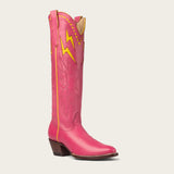 Pink Lightening Bolt City Boots Size 9