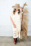 Luxury Cowgirl Dress- Ivory