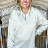 The Hallie Sweater Maxi Dress - Heather Grey