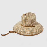 Natural Straw Checkered Hat