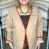 Camel Found My Cowboy Cardigan