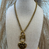Paris Heart Fun Clasp Necklace
