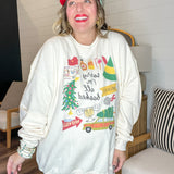 Sorry I'm All Booked Sweatshirt - Sweet Cream