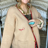 Camel Found My Cowboy Cardigan