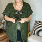 Olive You Front Tie Sweater Vest