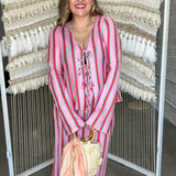 {Mumu} Thrill Tie Top - Porto Stripe