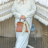 The Hallie Sweater Maxi Dress - Heather Grey