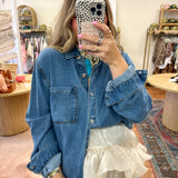 Oklahoma Muse Denim Button Up