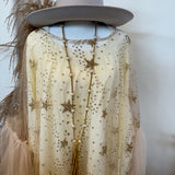 Spaced Havana Pearl Necklace - Tan