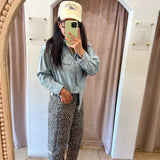 Lily Leopard Barrel Jeans