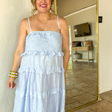 Something Borrowed Scalloped Maxi Dress