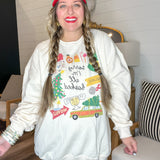 Sorry I'm All Booked Sweatshirt - Sweet Cream
