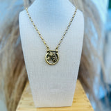 Long Lucky Horse Necklace