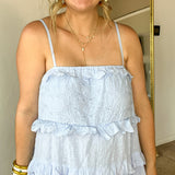 Something Borrowed Scalloped Maxi Dress