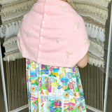 The Piper Cardigan - Baby Pink Pearl Ribbon
