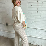 Easy Street Striped Pants - Ivory