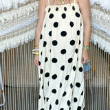 Dolly Polka Dot Maxi Dress - Cream