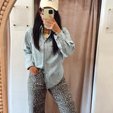 Lily Leopard Barrel Jeans