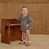 Colette Romper Black Gingham