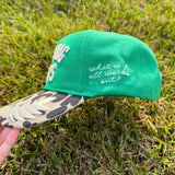 Dream Big Always Hat - Green Corduroy Leopard