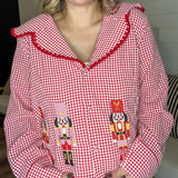 Nutcracker Nights Gingham Pajama Set