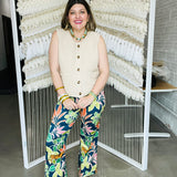 Tropical Boss Babe Flare Pants