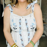 Southern Belle Embroidered Midi Dress