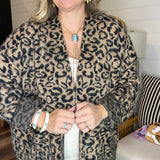 Laurel Leopard Oversized Cardigan