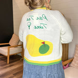 The 19th Hole Golf Embroidered Cardigan