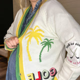 The 19th Hole Golf Embroidered Cardigan