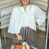 Hey Porter Striped Shorts
