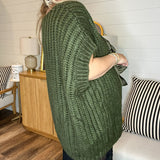 Olive You Front Tie Sweater Vest