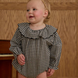 Colette Romper Black Gingham