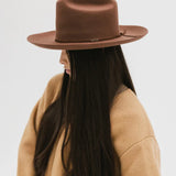 Ezra Western Hat - Dark Oak