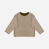 Camden Long Sleeve Tee Brown Stripe