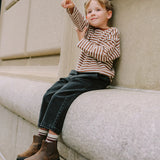 Camden Long Sleeve Tee Brown Stripe