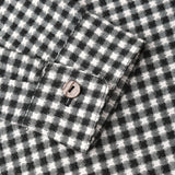 Collared Long Sleeve Shirt Black Gingham